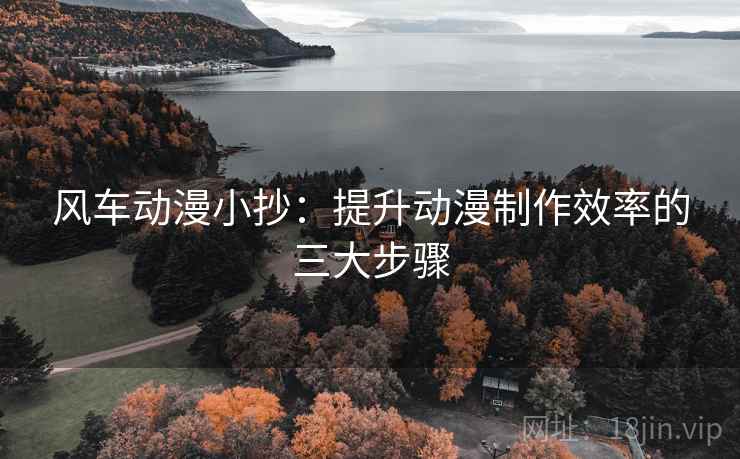 风车动漫小抄：提升动漫制作效率的三大步骤